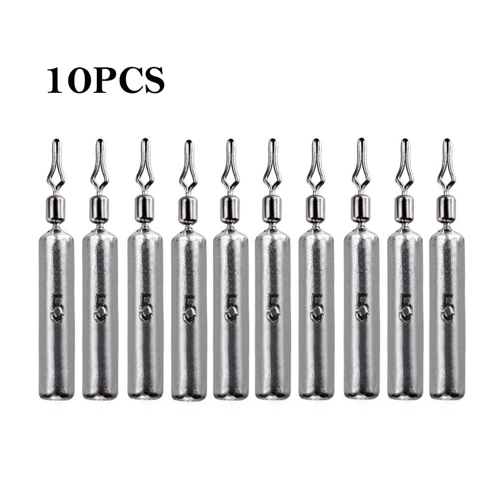 10Pcs/lot Shot Fishing Lead Sinker 3.5g 5g 7g 10g 14g 20g Lead Weight Carp Fishing Baits Sinker Fishing Tackle Accessories: 10pcs 5g
