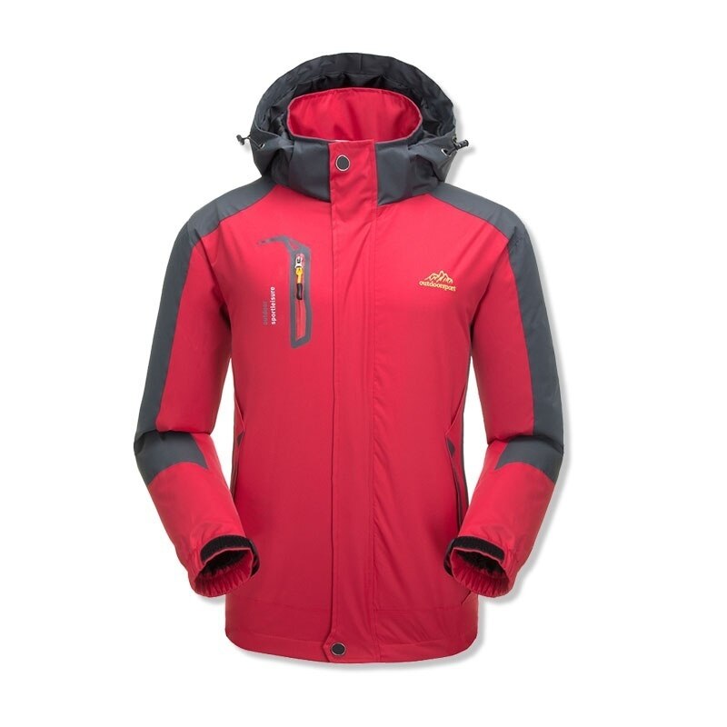 Herre vanntett jakke med hette høst vinter softshell menn tilfeldig vindjakke utendørs sportsklær kåper varm glidelås hettegensere menn