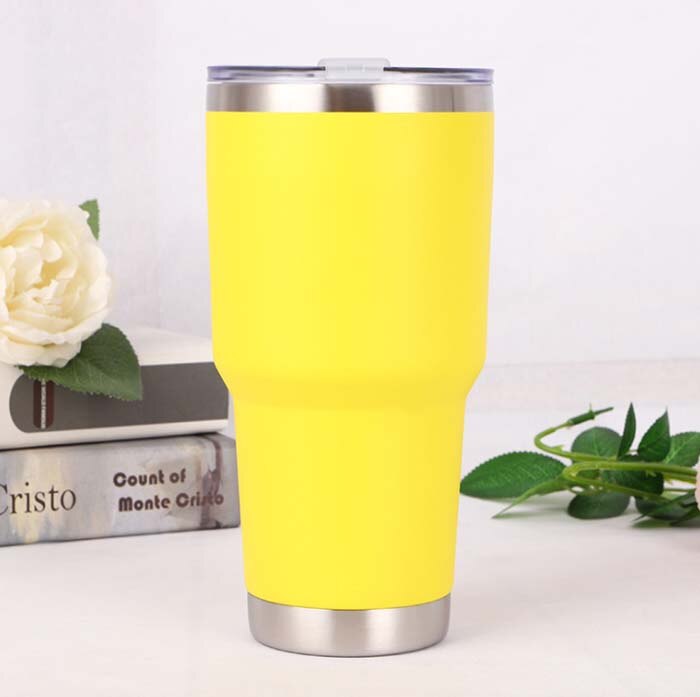 Double Wall Insulation Stainless Steel Tumbler Vacuum Travel Mug Cup Coffee 30oZ Vacuum Flasks: I1