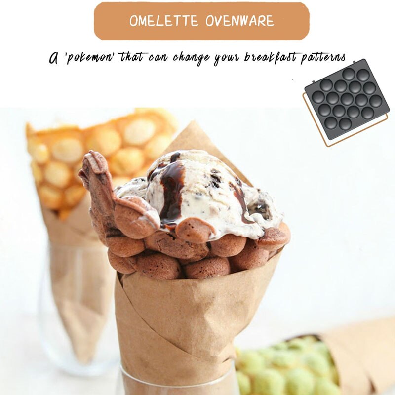 Gaufrier et Omelette noix, électrique, appareil de cuisson pour Sandwich et Omelette, appareil pour le petit déjeuner, pain et gâteaux, maison et bureau: Omelette Ovenware