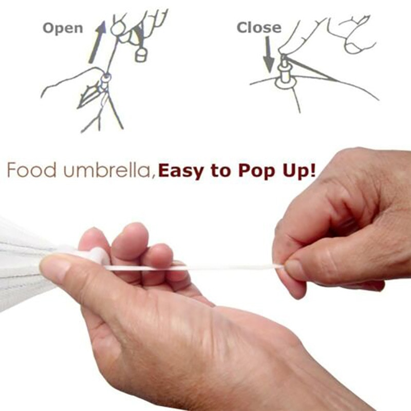 Husholdnings mad paraply dække foldbare mad dækker anti myg fly mad dække retter isolering køkken gadgets tilbehør