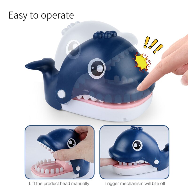 Creatieve Kleine Size Dier Tijger/Walvis Mond Tandarts Bite Finger Game Hand Bijten Speelgoed Novelty Gags Speelgoed Voor kids Play Fun