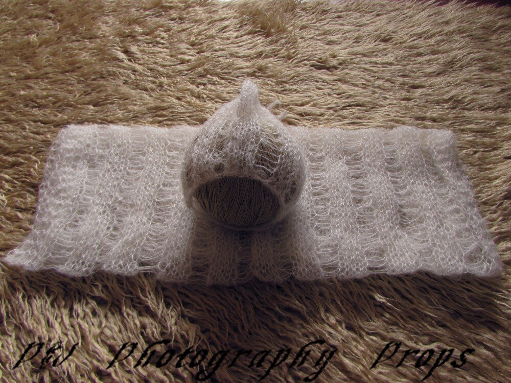 Chapeau en Crochet pour bébé, écharpe en tricot, porte-bébé, accessoires Photo d&#39;emmaillotage, offre spéciale