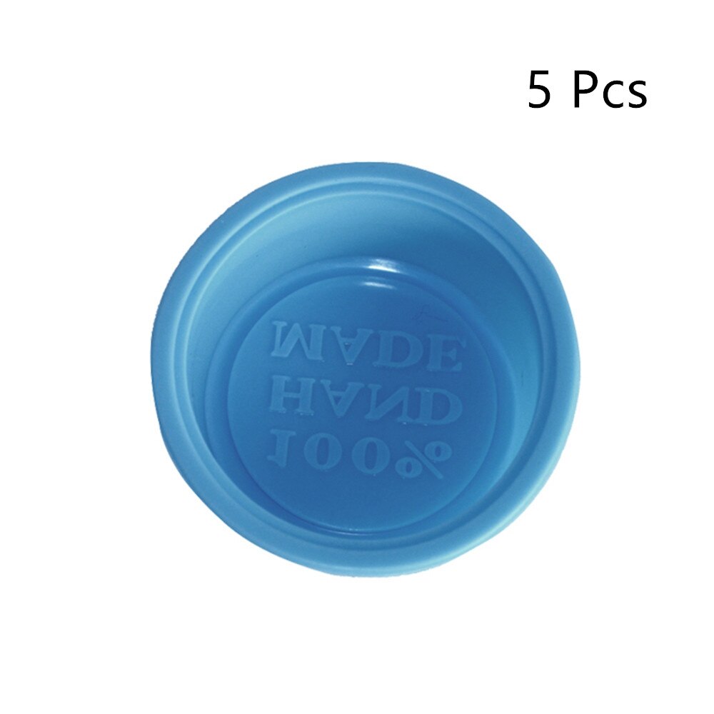 1/2/5pcs Multifunctional Soap Molds For Soap Making Silicone Soap Mold Circle Cupcake Baking Pan Molds Making Supplies: blue 5pcs