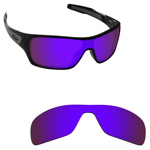 ToughAsNails Polarisierte Ersatz Linsen für Oakley Turbine Rotor Rahmen-Sorten: Purple Mirrored