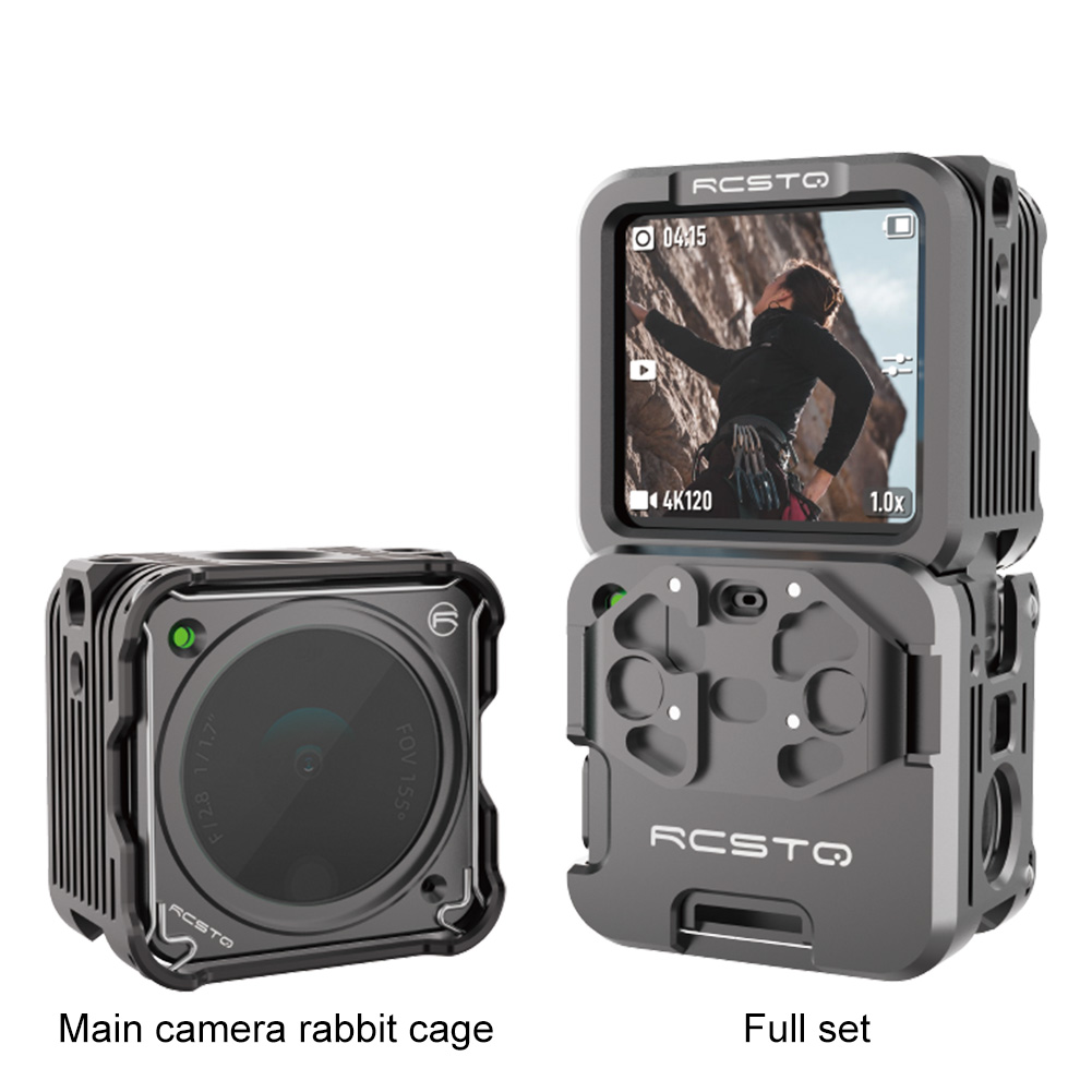 Metallkäfig für dji osmo action 2, magnetisches rahmengehäuse, schutzhülle, kamerazubehör