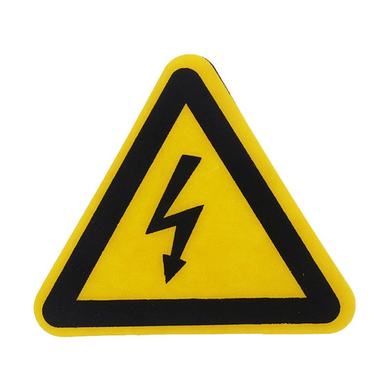 Advarselsmærkat klæbemærkater elektrisk stød fare fare meddelelse sikkerhed 25mm 50mm 100cm pvc vandtæt