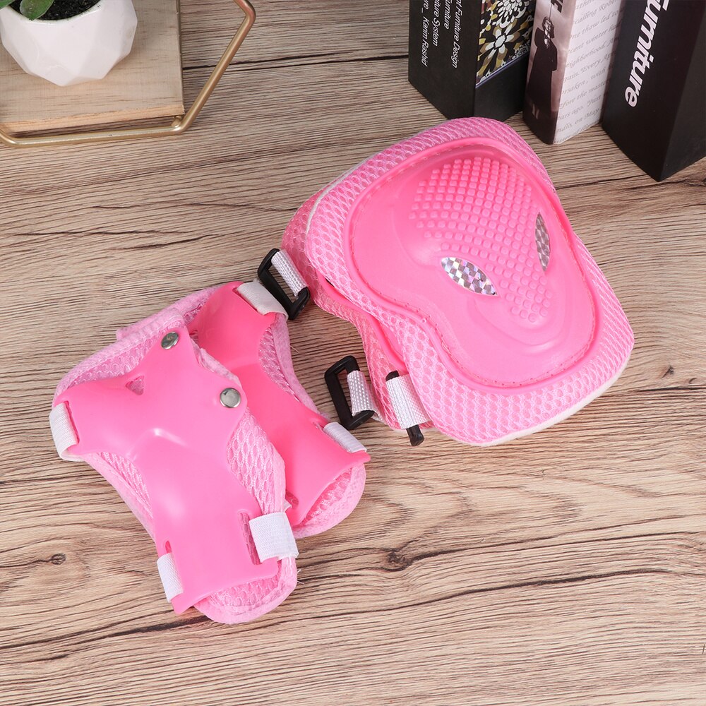 6pcs in 1 Set Adults Roller-skate Protection Gear Skiing Roller Protector Sports Protectors Kit Skateboard Bike Riding Knee Pad