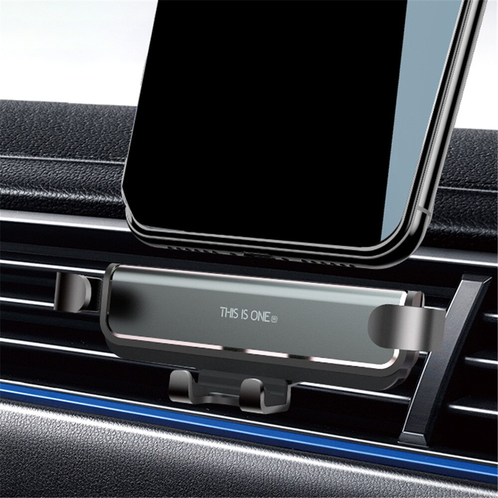 Zwaartekracht auto telefoonhouder telefoonstandaard in auto ventilatierooster telefoon grip standaard ondersteuning smartphone voor iphone xiaomi huawei