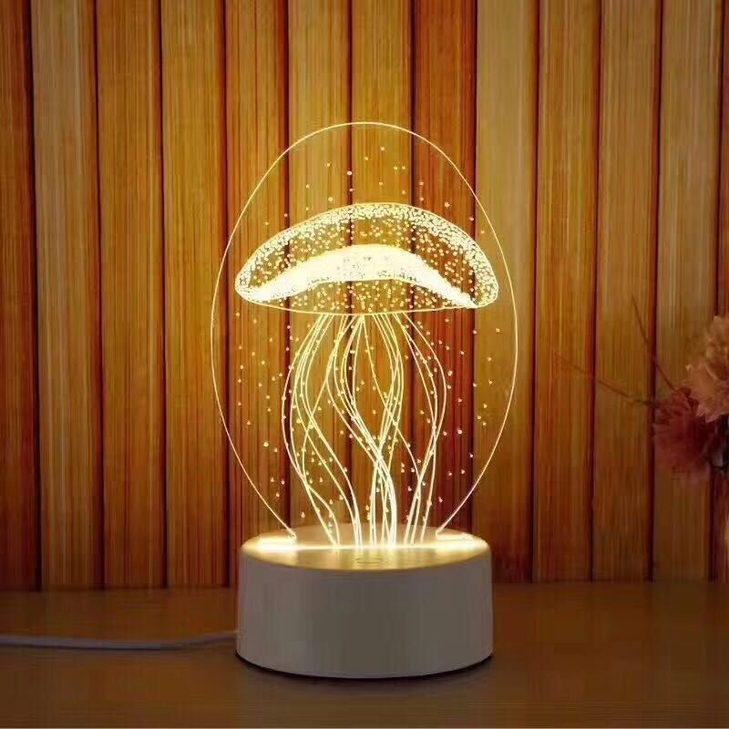 für Freundin Freund 3D Hologramm Lampe USB Acryl Lichter Romantische Liebe Jahrestag Vorhanden Valentinstag