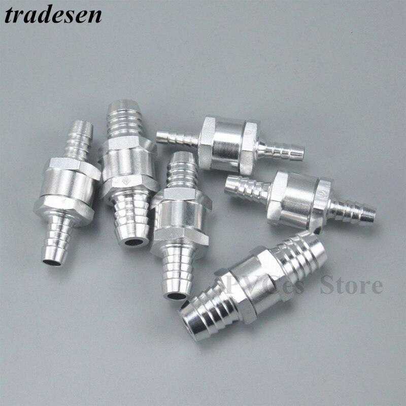 Valve anti-retour de carburant en alliage d'aluminium, 6/8/10/ 12/14/16mm, Valve unidirectionnelle, raccord de tuyau de carburateur