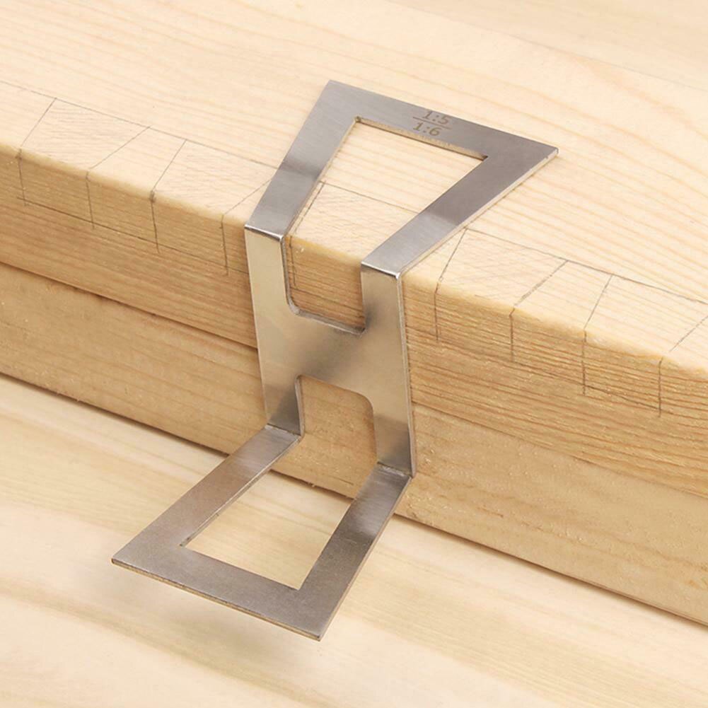 Drawing DIY Scribe Line Dovetail Mortise Gauge Tool Woodworking Marking Universal Industrial Stainless Steel Planer Home Z Shape