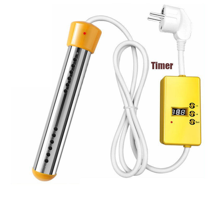 3000W 110V/220V Elektrische Boiler Water Verwarmingselement Draagbare Onderdompeling Schorsing Badkamer Zwembad Au/Eu/Uk Plug: Upgrade Yellow