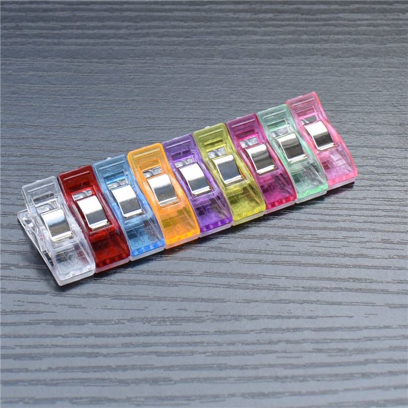 50 stk syning quilt bindende plast clips til syning multifarve plast clips sy clips sytilbehør