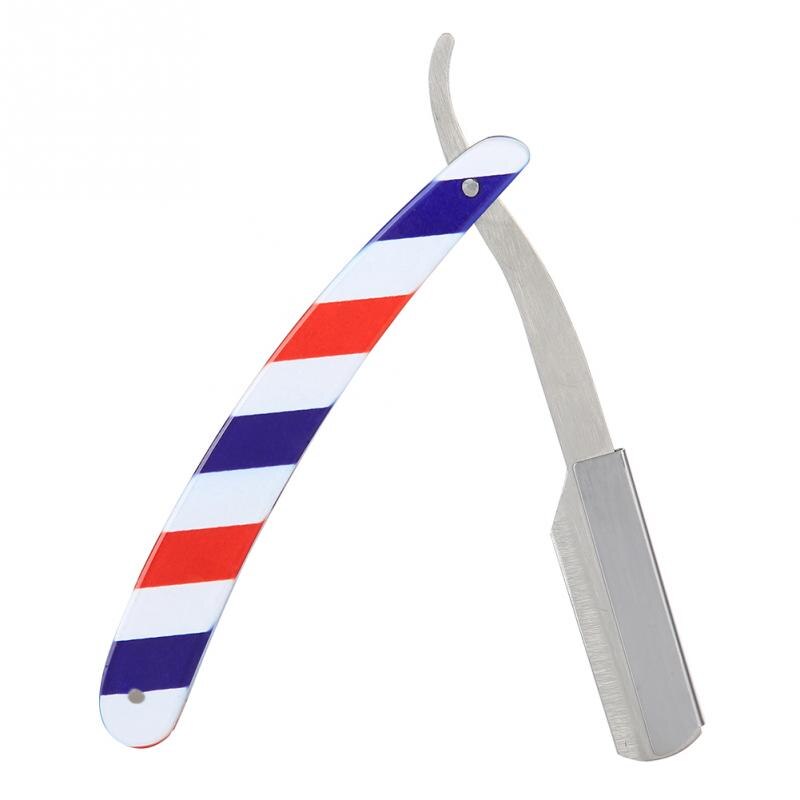 Barber Blade Stainless Steel Salon Folding Shaving Hair Cutting Clipper Colorful