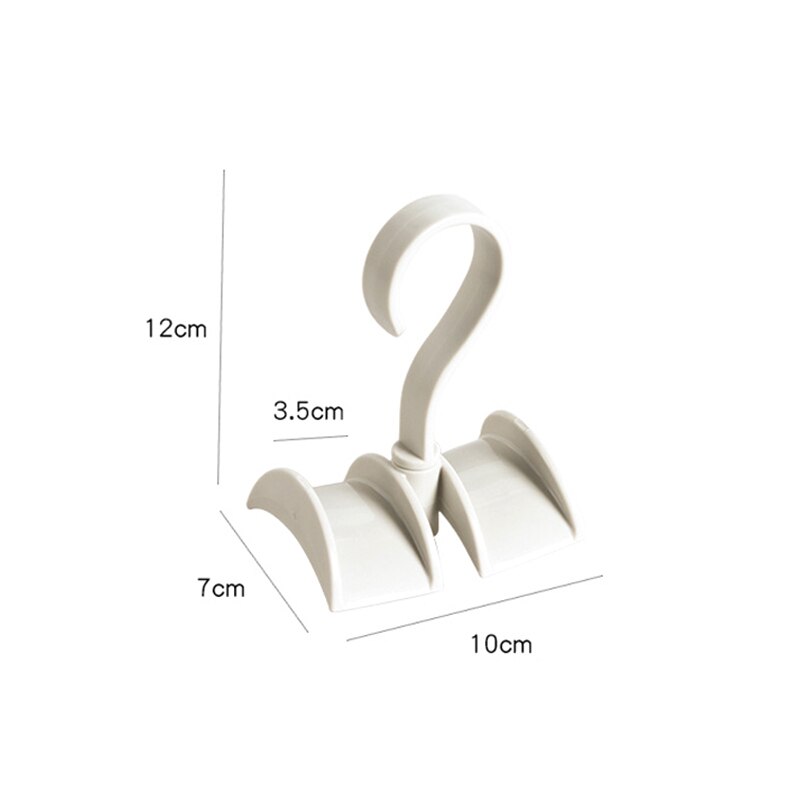 1pcs 360 degree rotating bag storage rack hanging hanger hook tie rack bag hook belt hook multi-function hook rotating hook