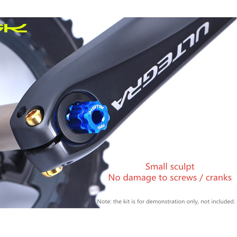 1 stück RISIKO RL302 Fahrrad Fahrrad Aluminium Legierung Spannen Bolzen Integrierte Arm Kurbel Kappe Installation Werkzeug Kurbel Entferner