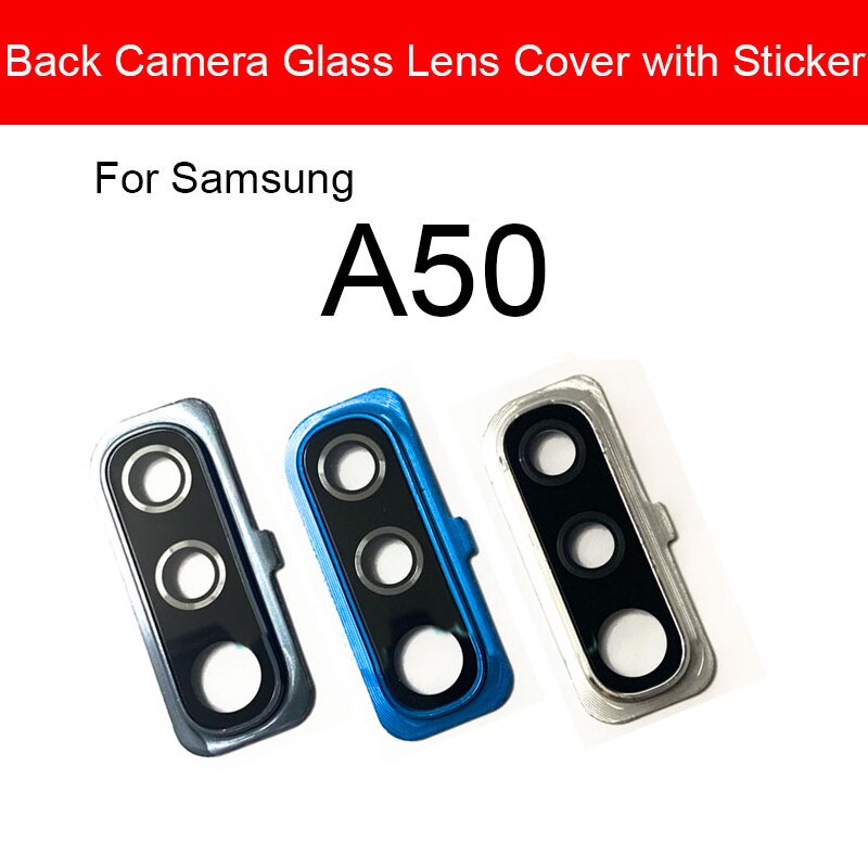 Rear Camera Glass Lens With Adhesive Sticker For Samsung Galaxy A50 SM-A505FD A505FD Back Camera Glass Lens Replacement Repair