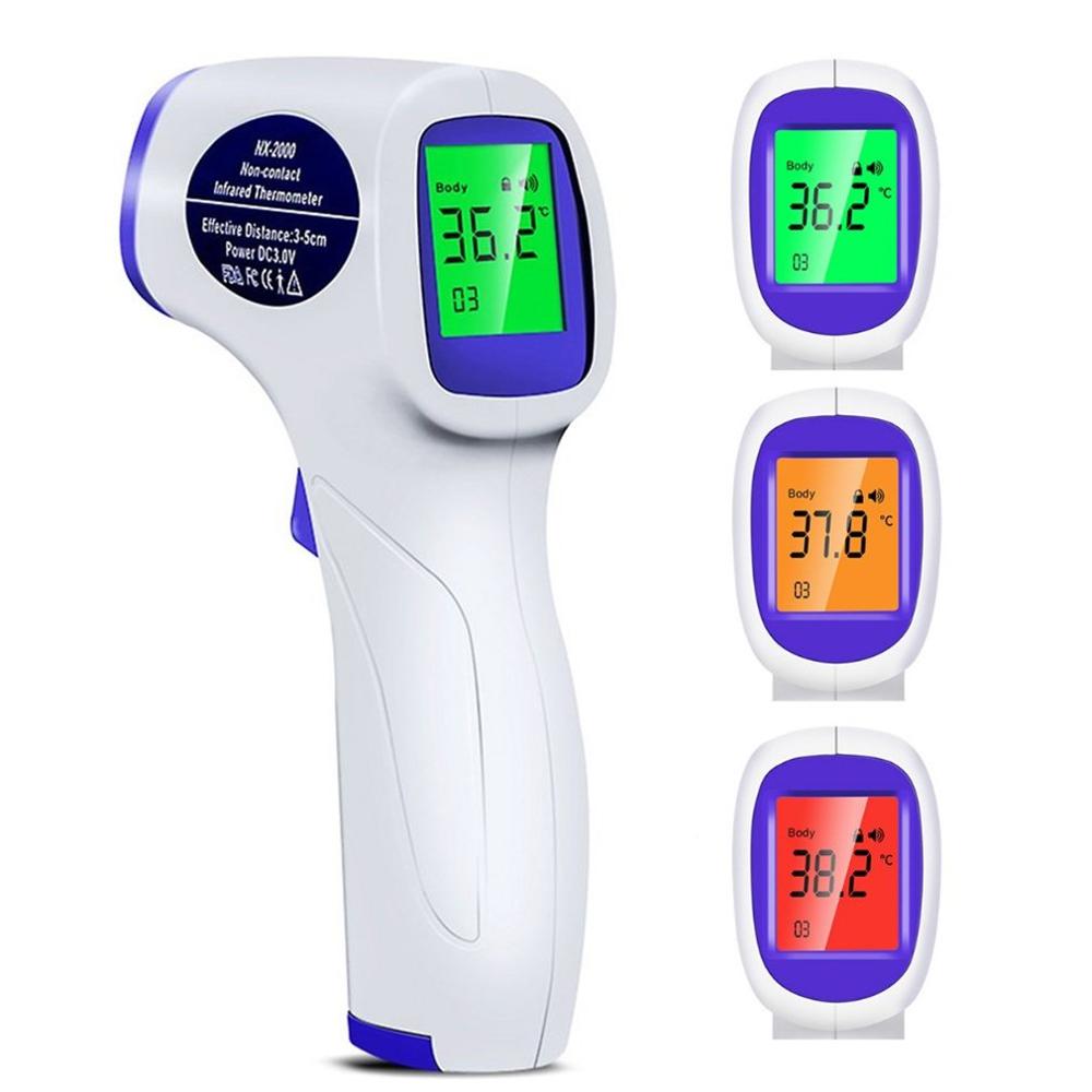 Niet Contact Voorhoofd Temperatuur Tricolor Backlight Nauwkeurige Meting Handheld Infrarood Thermometer Baby Volwassenen Thuis Outdoor
