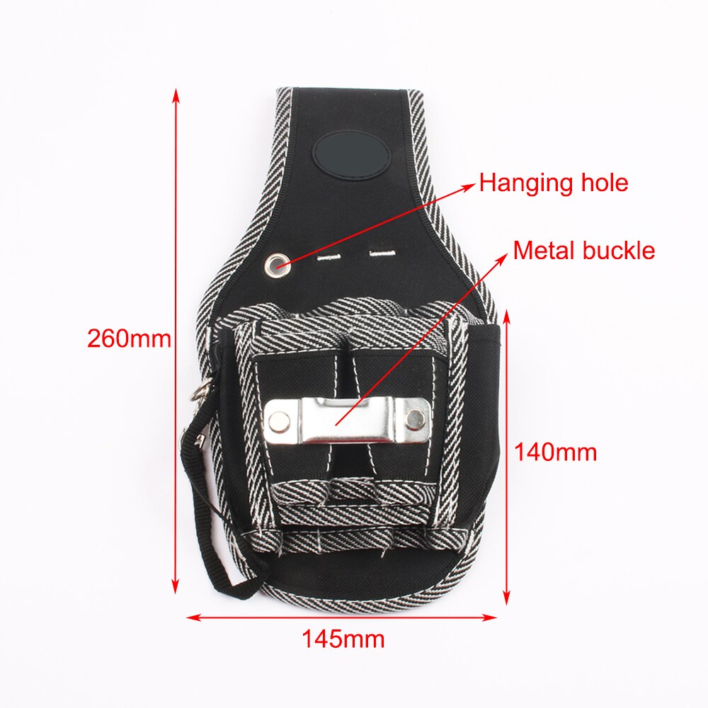 9 In 1 Tool Riem Schroevendraaier Utility Kit Houder Top 600D Nylon Gereedschapstas Elektricien Taille Pocket Pouch tas