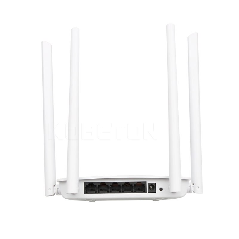 Kebidu original 300 mbps trådløs wifi router med 4 antenner engelsk firmware wi-fi repeater extender 5 porte  rj45 nyeste