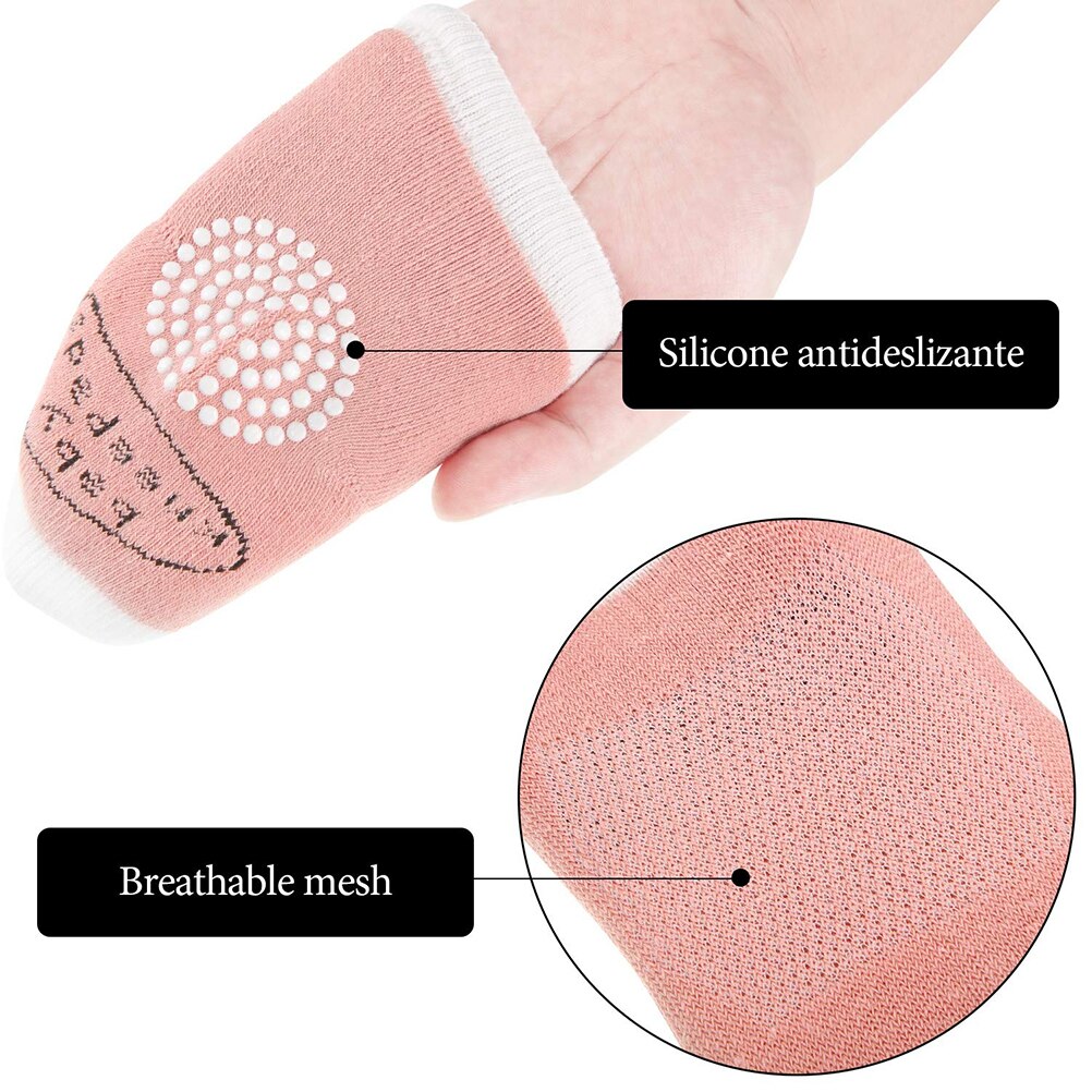0-18 Months babys Anti-slip Knee Kneepads Protectors Crawling Anti-Slip Kneepads Crawling Knee Pads Terry Thick Mesh Breathable