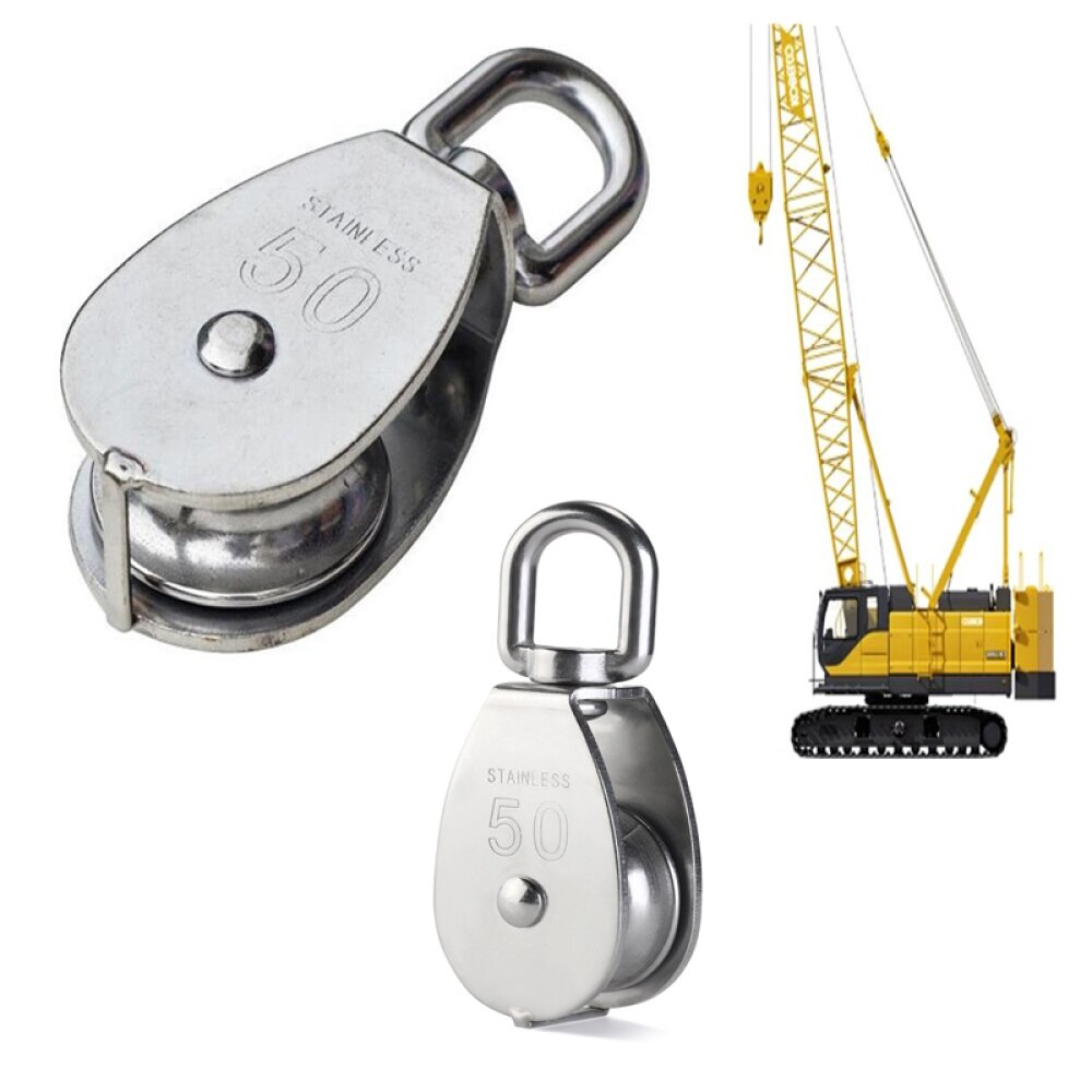 1pc Pulley Useful Machine Stainless Steel Roller Roller Stainless Steel Pulley Pulley Roller