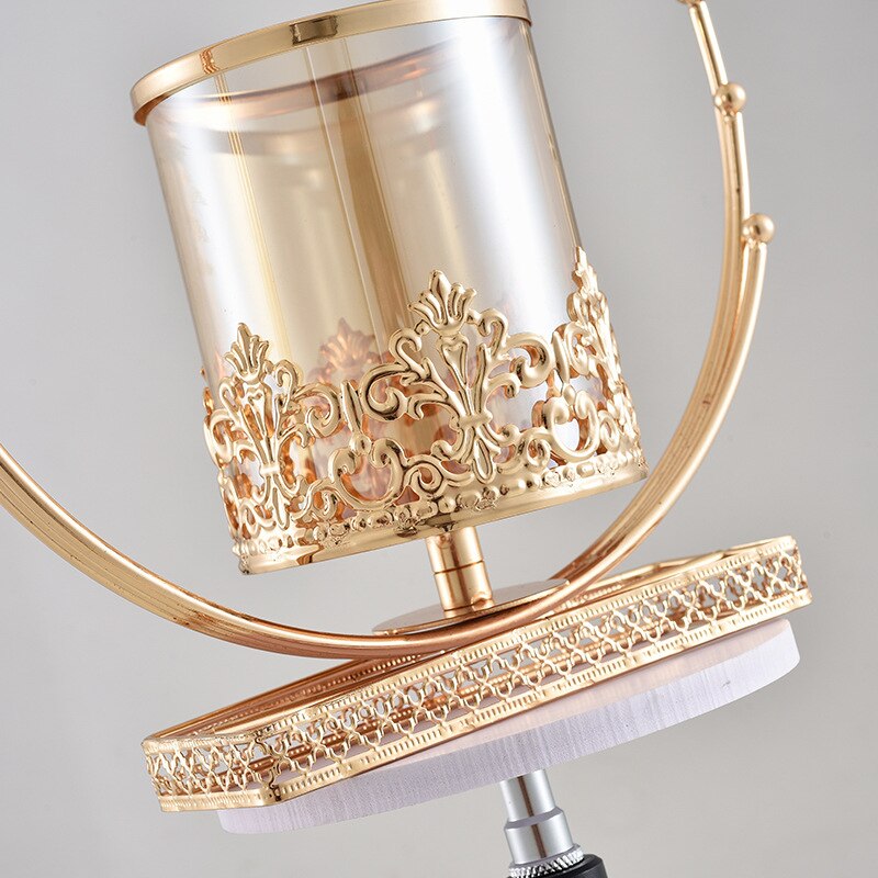 Luxury Gold Candle Lantern Glass Candle Holders Wedding Party Centerpieces Candelabra Home Craft Candlestick Decorative