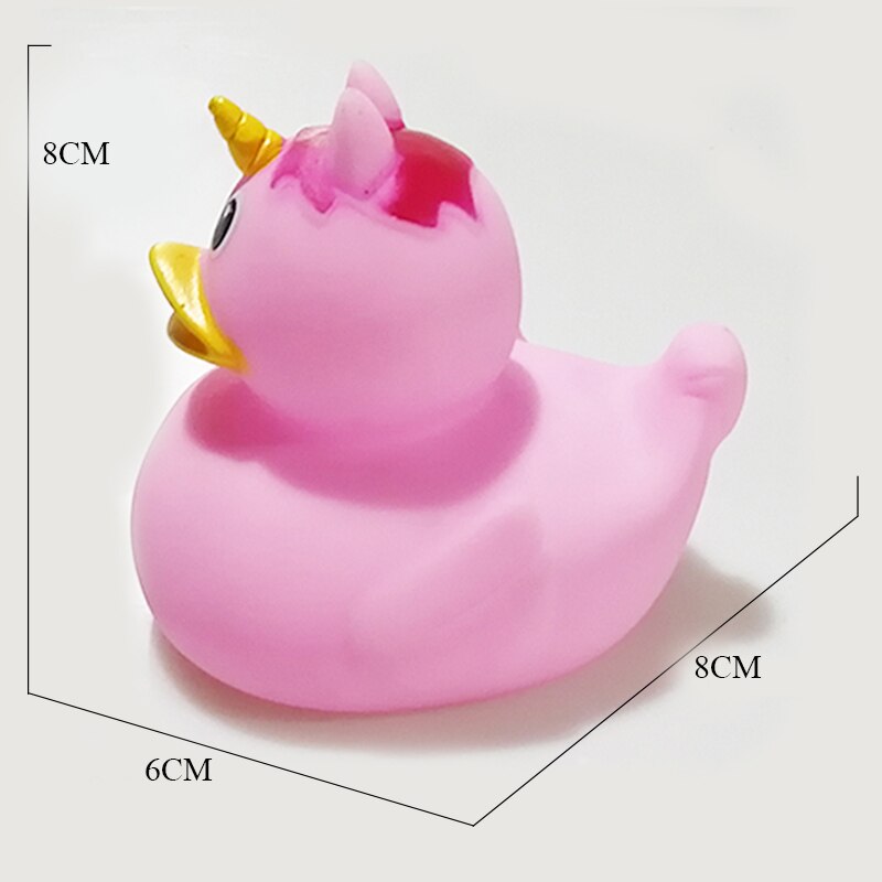 ESALINK 8Cm Baby Toys Floating Sound Rubber Duck Soldier Duck In Black Armor Bath Toys For Kids Puzzle Cognitive Toys For Girls: YN110-1pcs