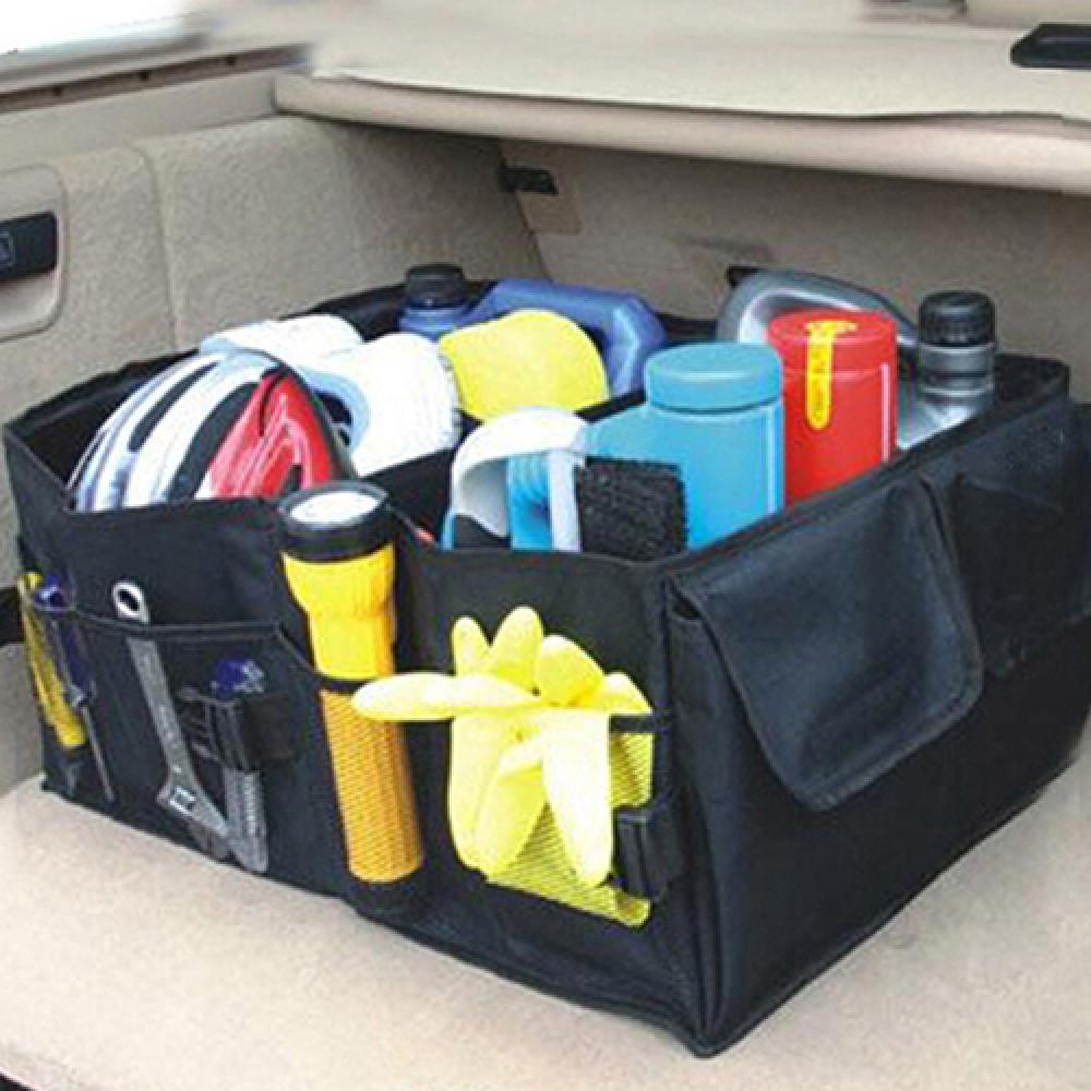 60% Large Capacity Multifunction Foldable Car Trunk Cargo Storage Box Organizer Automobiles Stowing Tidying