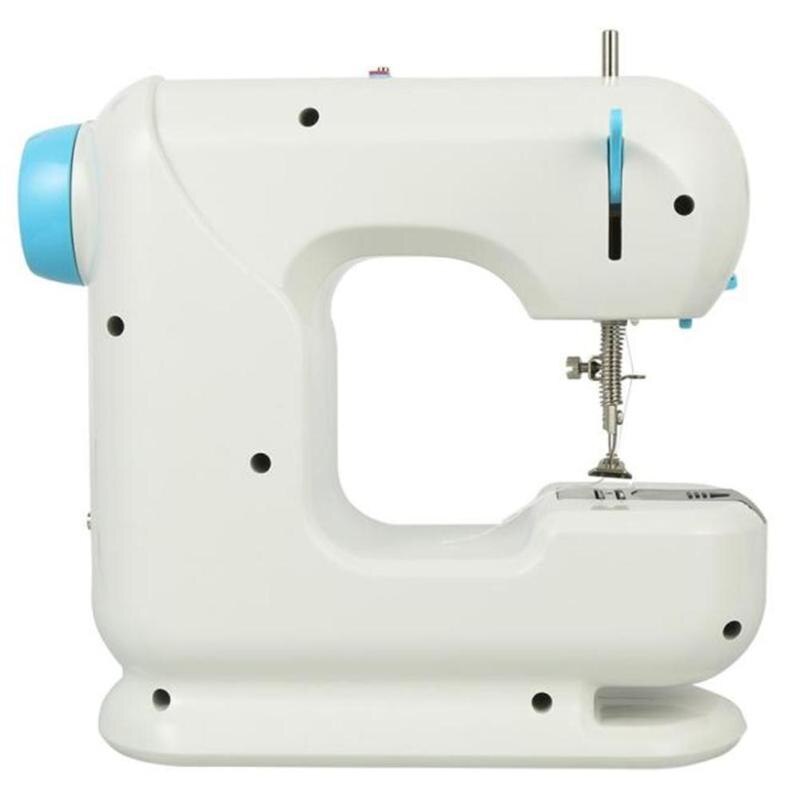 110-220V Sewing Machine Portable Clothes Fabric Electric Sewing Machine Automatic Winding Low Noise Quick Stitch Sew Needlework