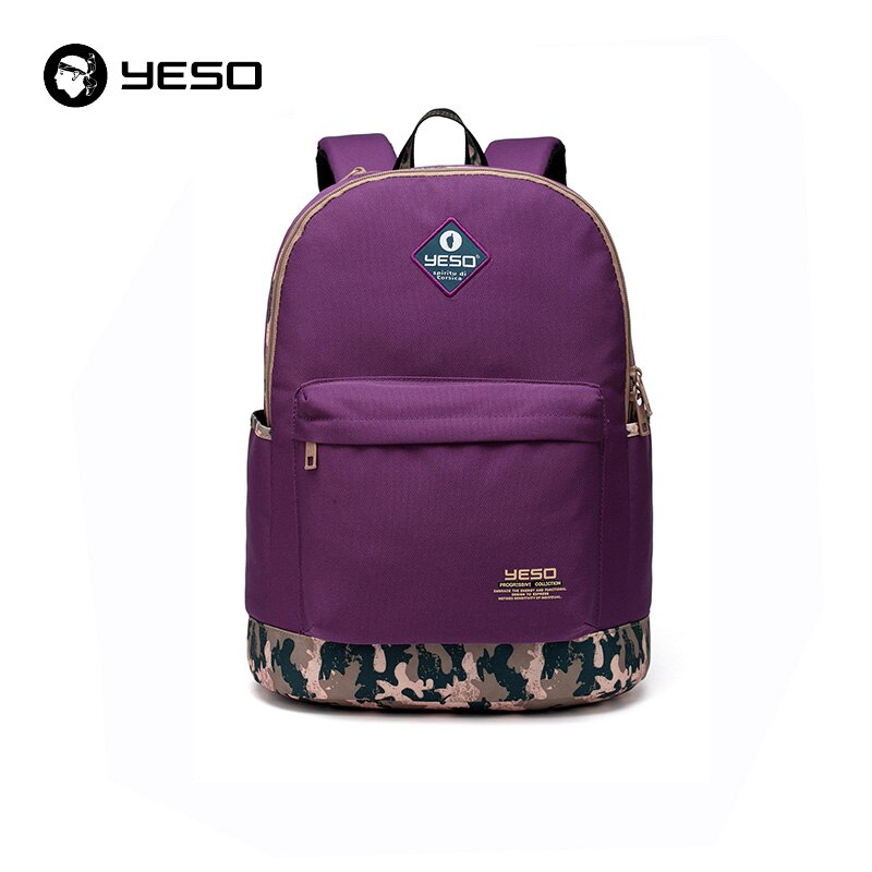 YESO Neue Schule Rucksack Große Kapazität Taschen Für Frauen Adrette Zurück Zu Schule Rucksack Wasserdichte Oxford Rucksack Männer: dunkel Violett