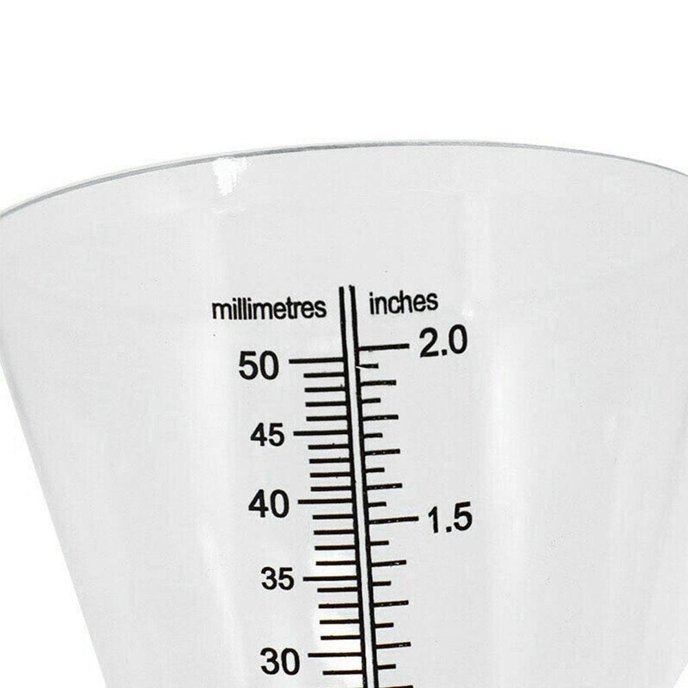 Cone Rain Gauge Measurement Ground Spike Precipitation Rainfall Garden Yard Tools Measuring Meteorological Outdoor Measurer V7O1