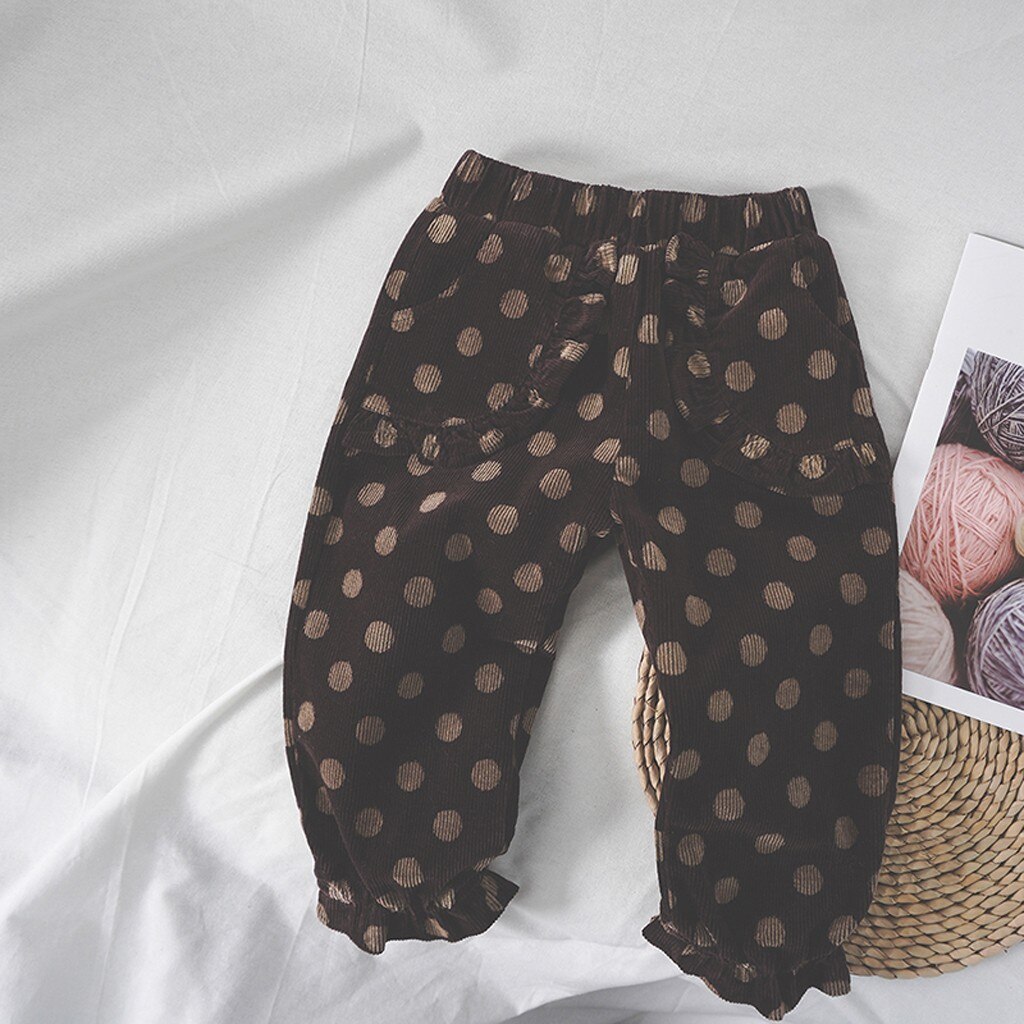 Peuter kinderen baby jongens meisjes broek corduroy herfst warme strik losse effen broek broeken voor meisjes kinderen kinderen broek  #12.6: 120