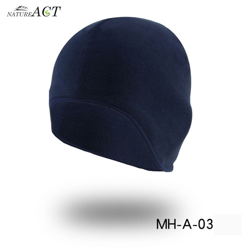 Outdoor Sports Warm Windproof Hat Running Skiing Cycling Hat Beanie Autumn Winter Riding Skiing Hat Windproof Thermal Riding Cap: MHA Navy