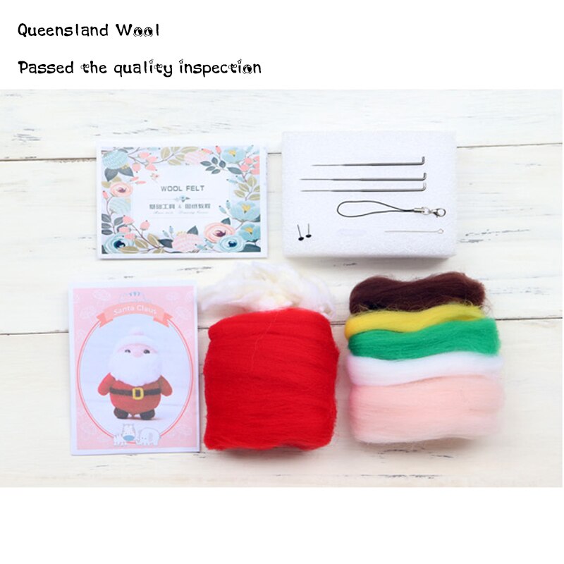 Weihnachten DIY Handwerk Erwachsene einstellen Für Kreativität Wolle Filz Stossen Schöpfers Bausatz Hand Handwerk Bausatz Spielzeug Für freundlicher