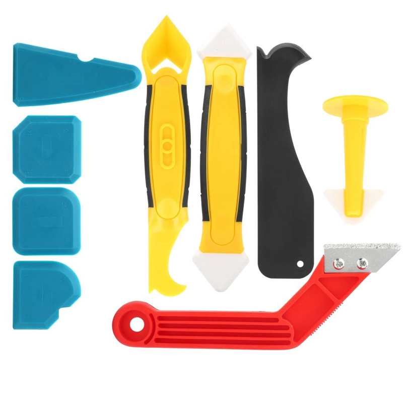 /Set Caulking Tool Kit Multi‑function Schraper Breeuwen Finisher Tool Multifunctionele Siliconenkit Spatel Schraper Filler