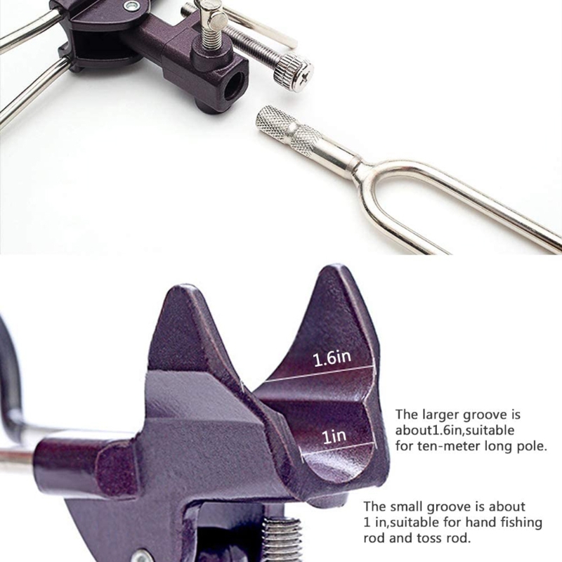 Upgraded Rod Holders for Bank Fishing,Fish Rod Holder Ground, Fishing Rod Rack Stand,Fishing Holder for Beach, 2 Pack