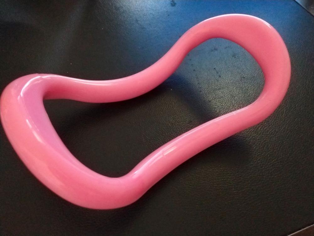 ¡Producto en oferta! Circulo de yoga, Pilates, Círculo de estiramiento, Hogar para mujer, estiramiento de espalda, columna cervical, Circulo de yoga, masaje, piernas, ejercicio a: Pink