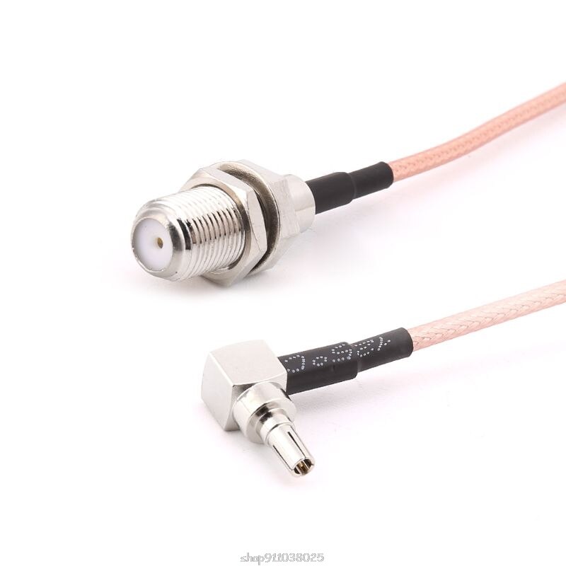 Conector hembra tipo F a CRC9, macho, ángulo recto, Cable en espiral RG316, 15cm, para módem huawei D22 20