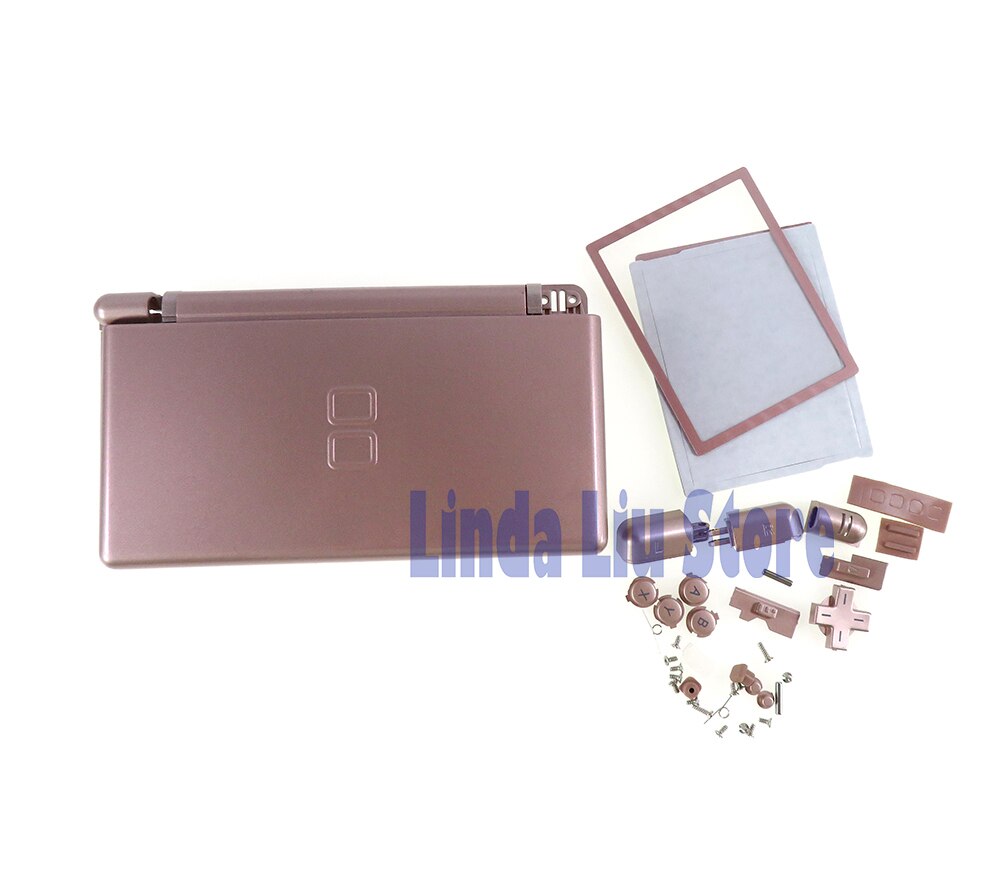 1set/lot Full set Housing Cover Case Replacement Shell For Nintendo DS Lite DSL NDSL: Gold