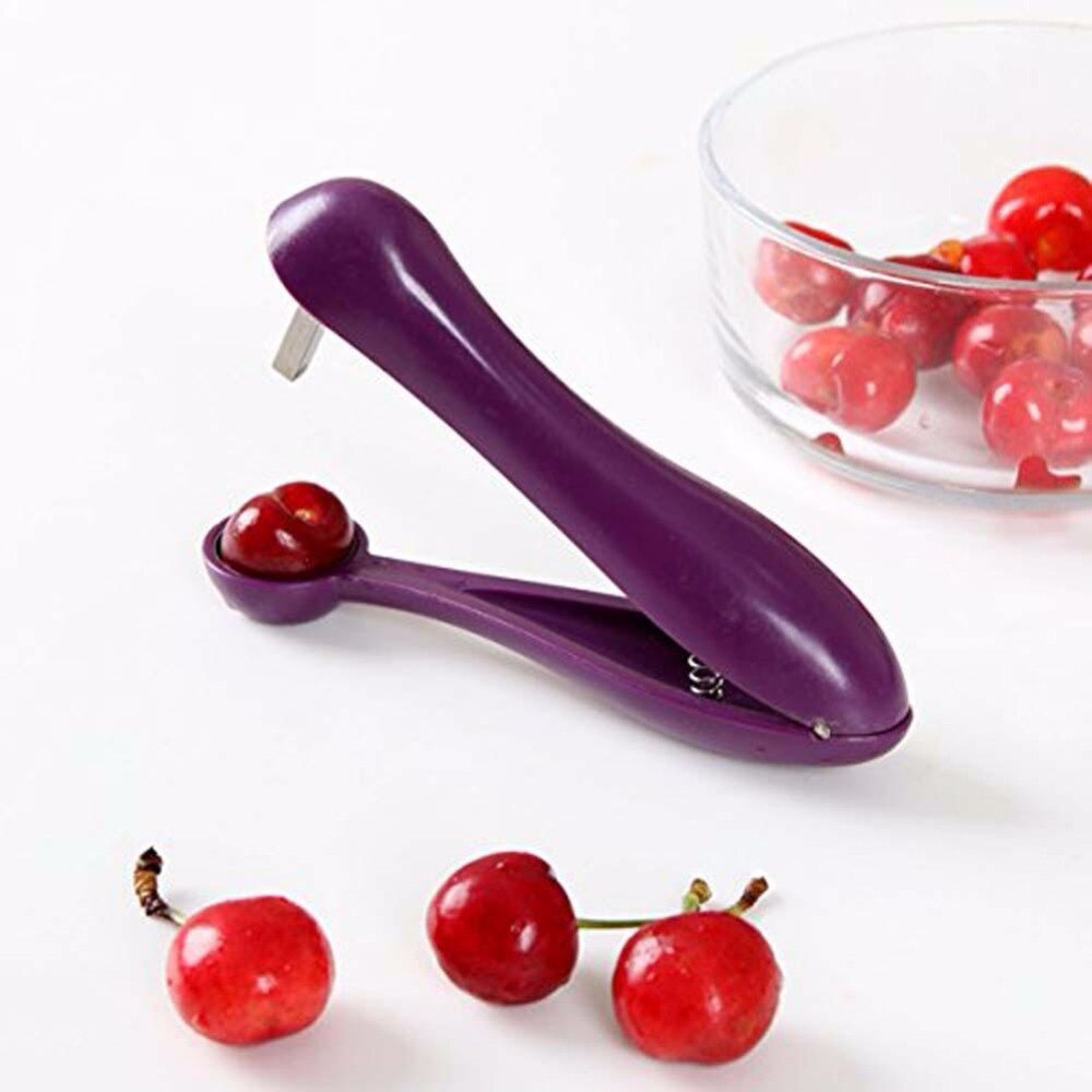Cherry Corer Cherries Seed Extraction Machine Core Seed Remover Fruit Stone Extractor Home Kitchen Cherry Cleaning Fruit Tools