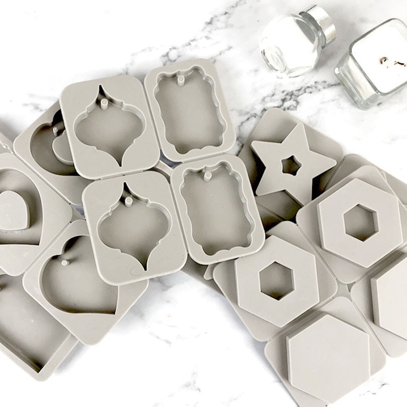 DIY Aromatherapie Gips Tabletten Siliconen Mal Aromatische Wax Plakjes Mold Diffuus Steen Handgemaakte Hanger Siliconen mal