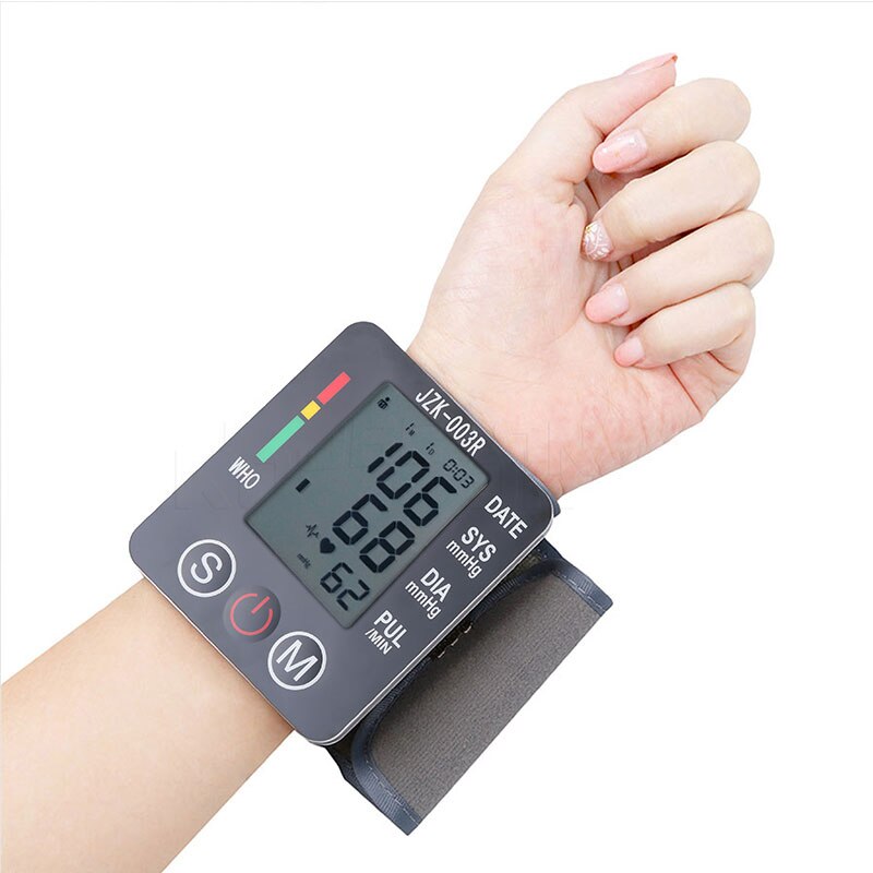 CAMMUO LCD pols digitale automatische bloeddrukmeter pulse druk automatische bloeddrukmeter tonometer gezondheidszorg