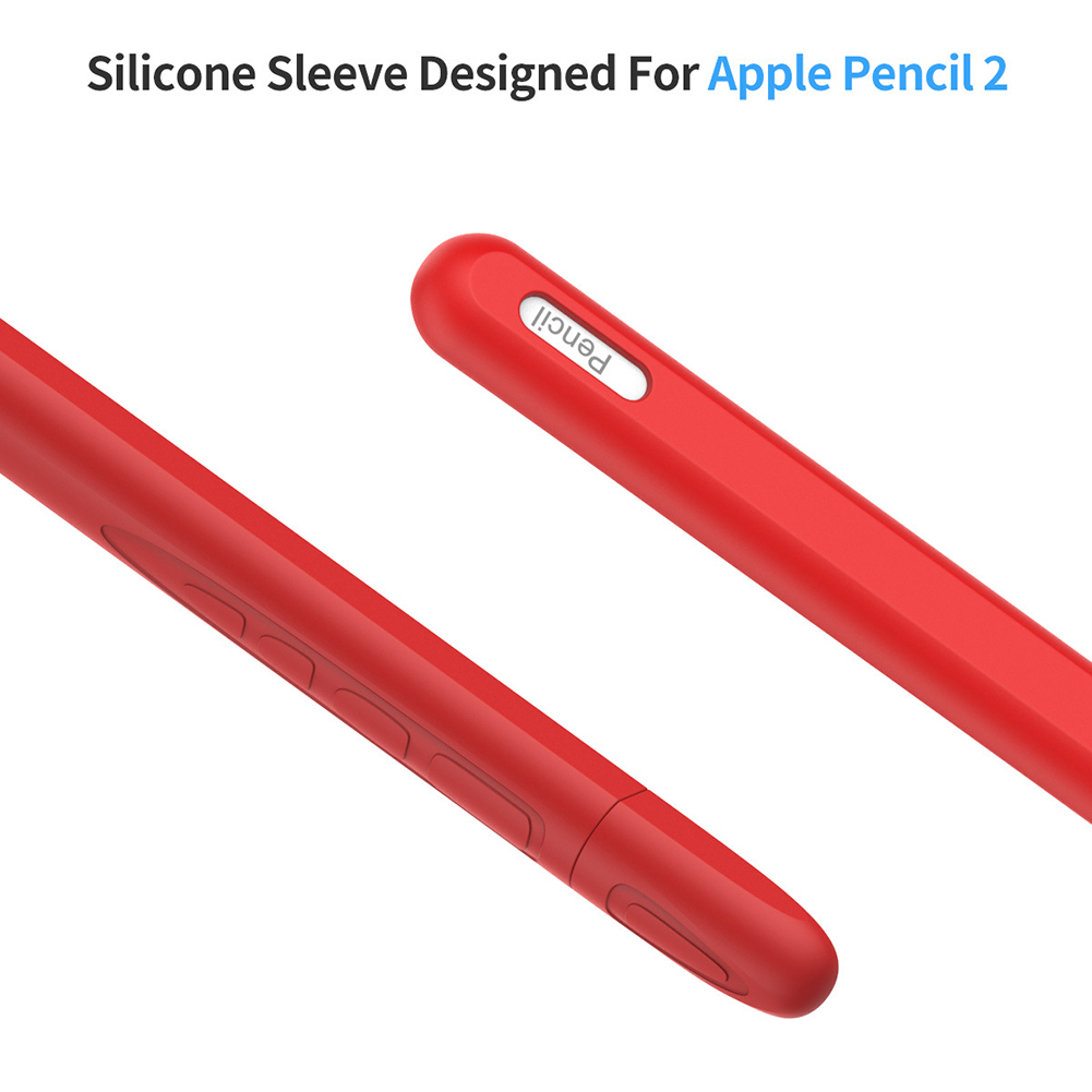 Skridsikker silikone blyant ærme beskyttelses taske til æble blyant 2 sga 998