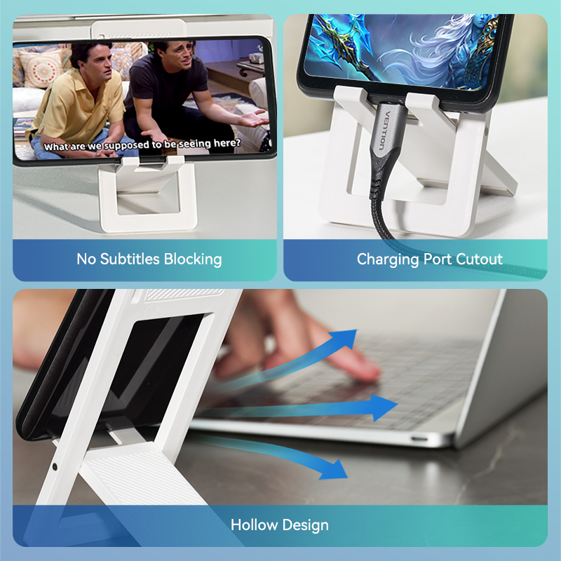 Vention Portable Desktop Holder Foldable Mini Moblie Phone Stand For iPhone 13 Pro Max iPad Xiaomi Desk Bracket Portable Stand