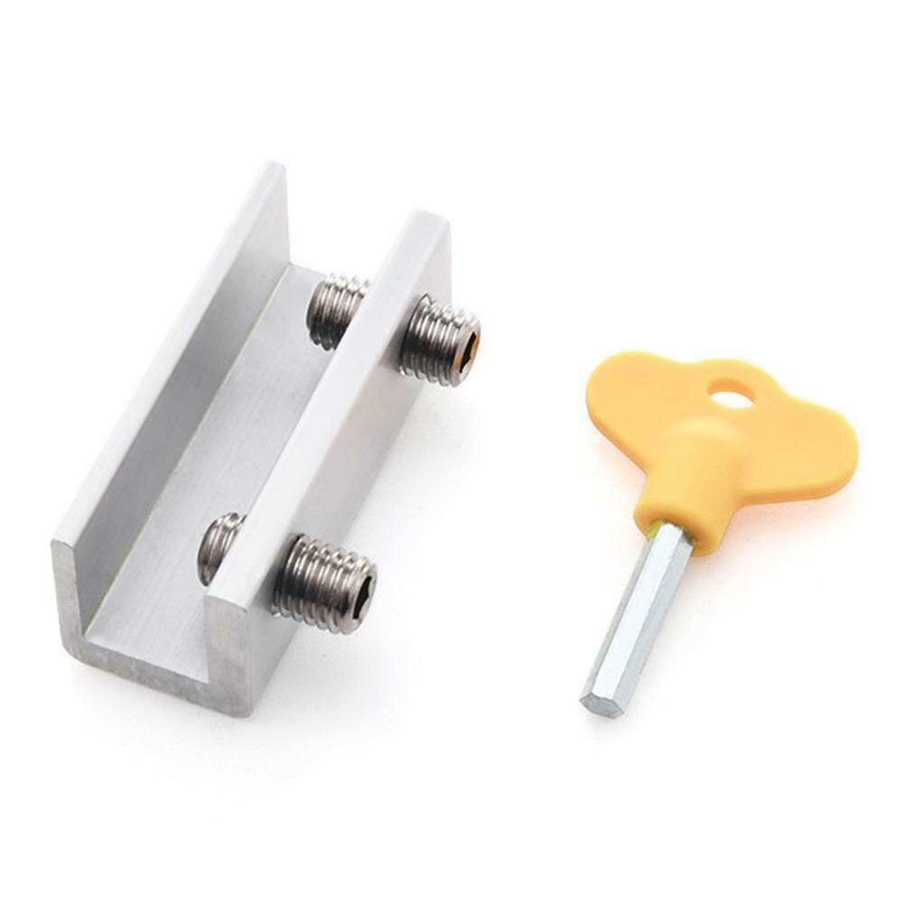 Doors and Windows Track Restrictor Aluminum Door Safe Sliding Window Catch Children Security Sash Lock