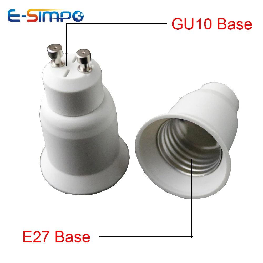 GU10 Om E27 E26 Led Lamp Base Adapter Ce Rohs Pbt Gu10 Om E27 Lamp Socket Houder Adapter Converter extender