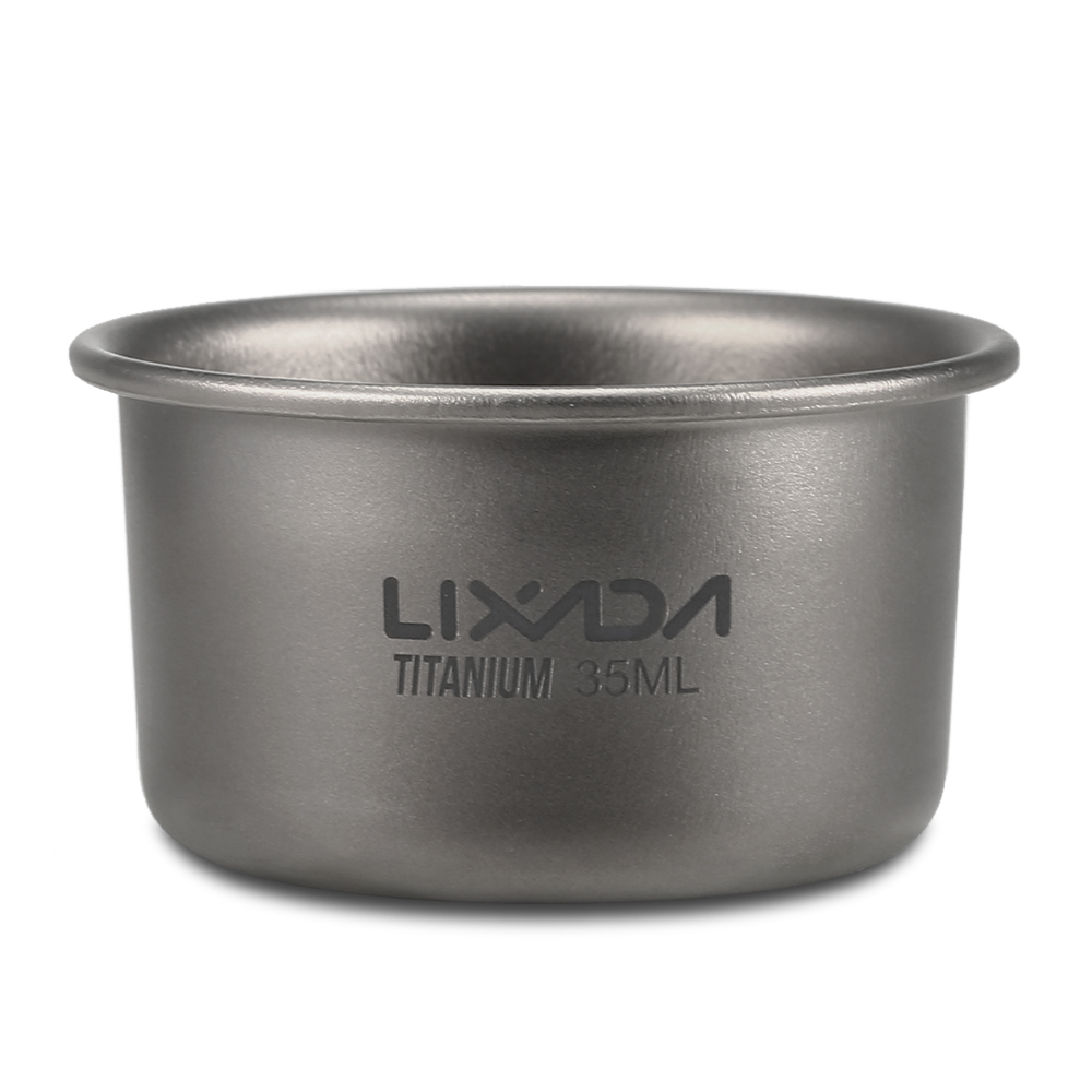 Lixada Camping Picknick Titanium Cup Home Office Outdoor Camping Wandelen Koffie Thee Cup Mok 8G 35 Ml Mini Titanium thee Cup