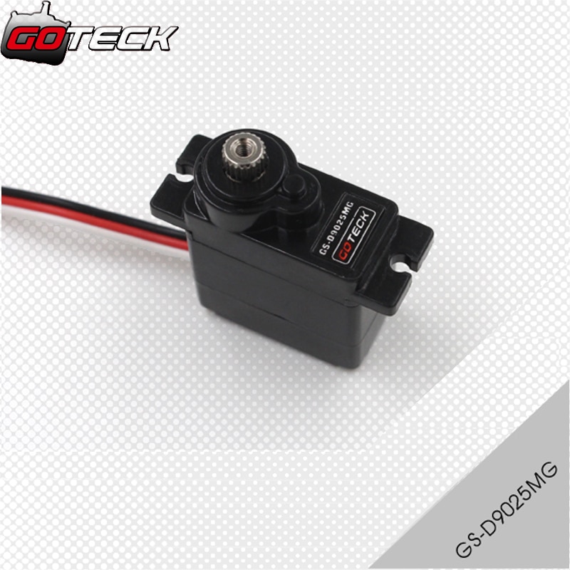 4pcs/lot Goteck 13g 9025 digital micro servo GS-D9025MG with metal gear 2.35/2.5kg torque brush RC servo for RC Aircraft